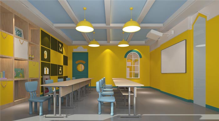 860平米早教中心裝修設(shè)計案例-第4張圖片-上海古都建筑設(shè)計集團