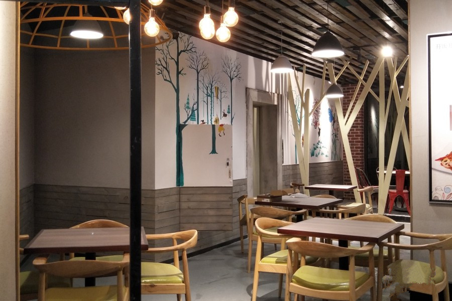 開(kāi)飯小餐飲店裝修效果圖-第5張圖片-上海古都建筑設(shè)計(jì)集團(tuán)