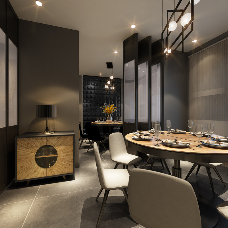 靜安區(qū)烏魯木齊北路輕奢風格餐廳裝修效果-第5張圖片-上海古都建筑設計集團 靜安區(qū)烏魯木齊北路輕奢風格餐廳裝修效果-第5張圖片-上海古都建筑設計集團