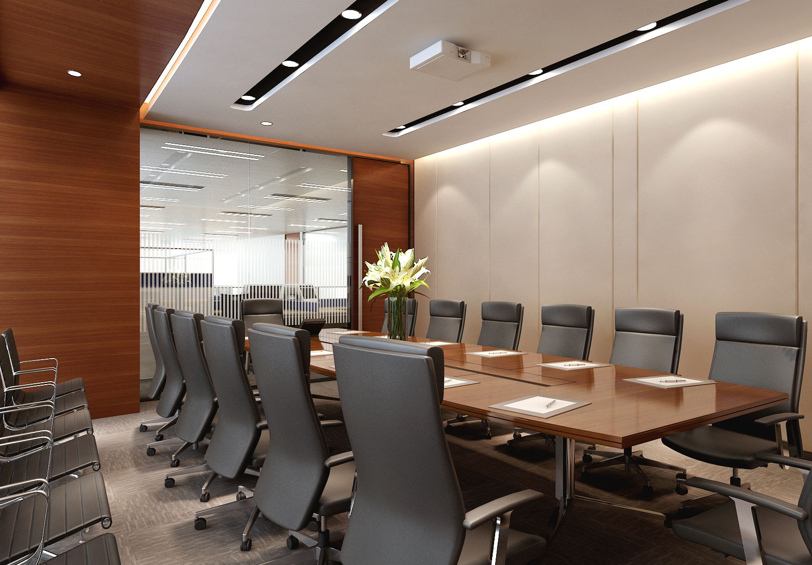 虹橋商務(wù)中心700平米中式風(fēng)格辦公室設(shè)計-第2張圖片-上海古都建筑設(shè)計集團(tuán)