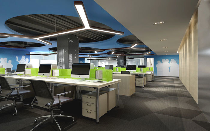 綠色環(huán)保辦公室設(shè)計布置圖-第3張圖片-上海古都建筑設(shè)計集團