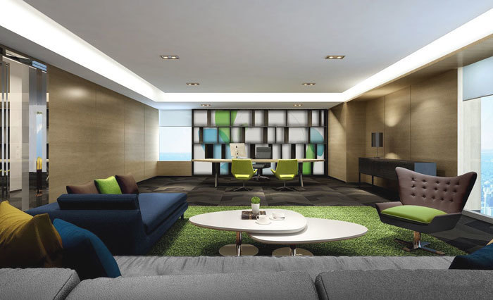 綠色環(huán)保辦公室設(shè)計布置圖-第4張圖片-上海古都建筑設(shè)計集團