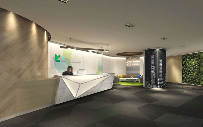 綠色環(huán)保辦公室設(shè)計布置圖-第2張圖片-上海古都建筑設(shè)計集團