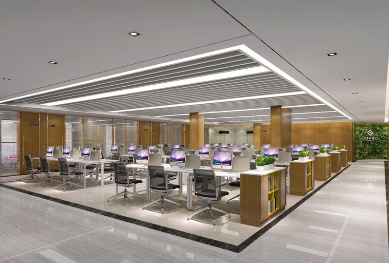 1000平珠寶公司辦公室設(shè)計裝修效果-第1張圖片-上海古都建筑設(shè)計集團(tuán)