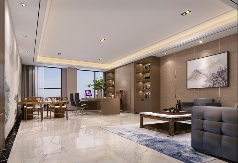 1000平珠寶公司辦公室設(shè)計裝修效果-第2張圖片-上海古都建筑設(shè)計集團(tuán)