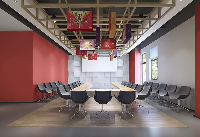 200平簡(jiǎn)約時(shí)尚辦公室設(shè)計(jì)效果-第4張圖片-上海古都建筑設(shè)計(jì)集團(tuán)