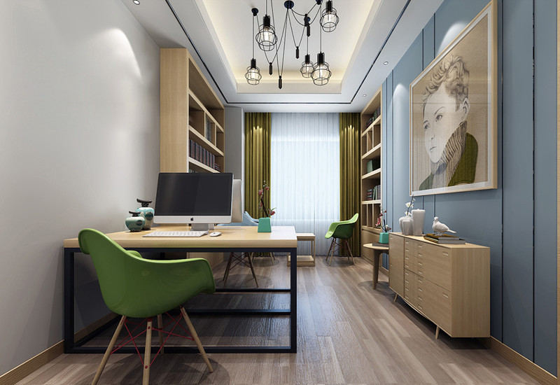 180平時尚新中式辦公室裝修設(shè)計效果-第5張圖片-上海古都建筑設(shè)計集團