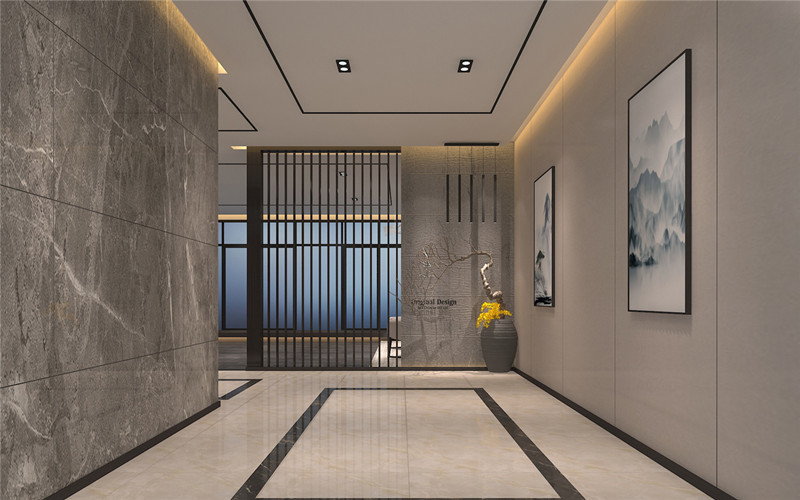 660平米新中式風(fēng)格辦公室裝修圖片-第3張圖片-上海古都建筑設(shè)計集團