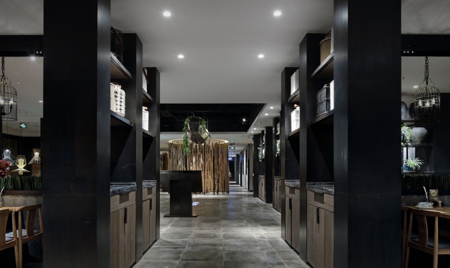 500平中式餐館設(shè)計(jì)裝修實(shí)景圖-第4張圖片-上海古都建筑設(shè)計(jì)集團(tuán)