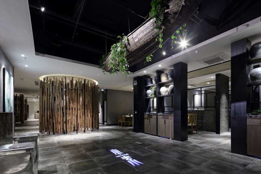 500平中式餐館設(shè)計(jì)裝修實(shí)景圖-第2張圖片-上海古都建筑設(shè)計(jì)集團(tuán)