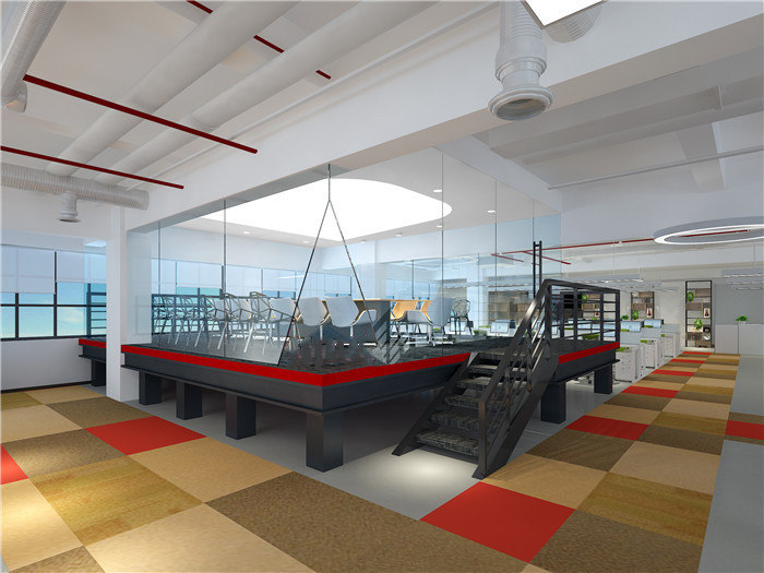 黃浦南京西路明天廣場(chǎng)辦公室設(shè)計(jì)裝潢圖-第3張圖片-上海古都建筑設(shè)計(jì)集團(tuán)