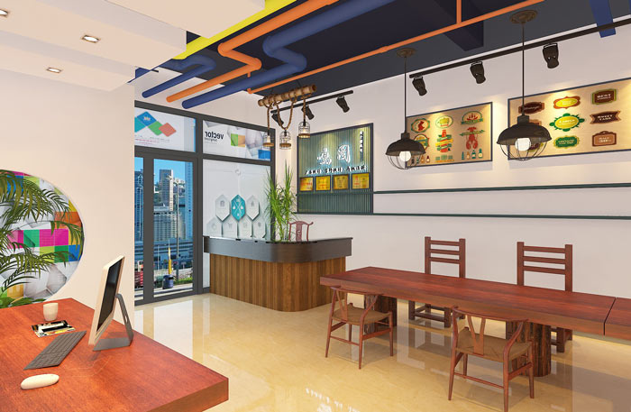 閔行小型廣告辦公室裝修效果圖-第1張圖片-上海古都建筑設計集團