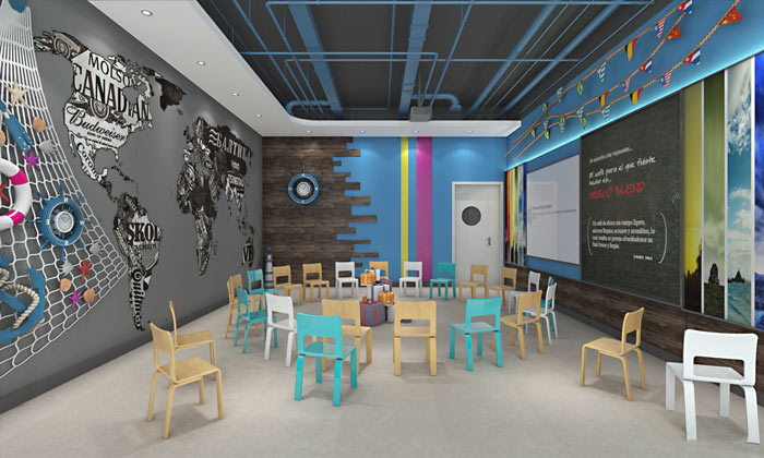 幼兒教育辦公室裝修設(shè)計案例-第3張圖片-上海古都建筑設(shè)計集團(tuán)