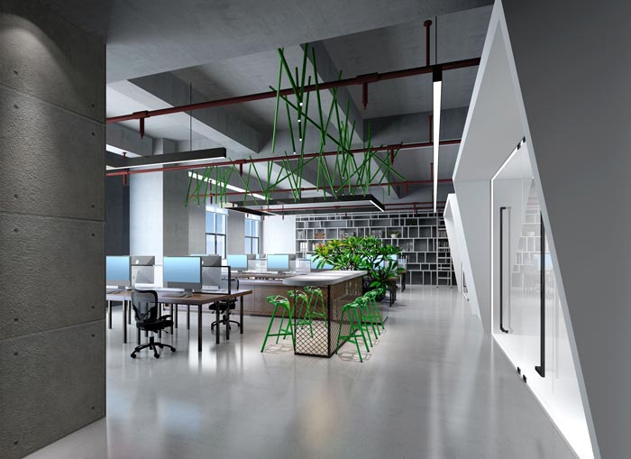 黃浦區(qū)辦公室裝修廣告公司辦公空間裝修設計案例-第2張圖片-上海古都建筑設計集團