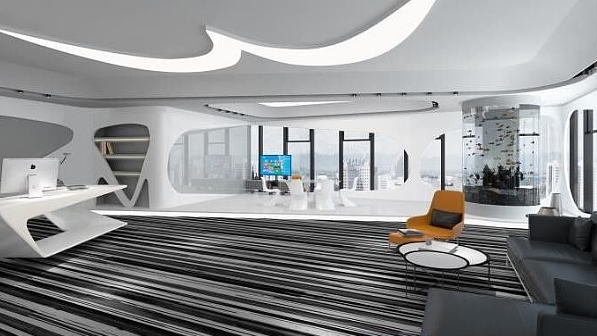 寶山區(qū)人力資源公司辦公室裝修設(shè)計-第2張圖片-上海古都建筑設(shè)計集團(tuán)