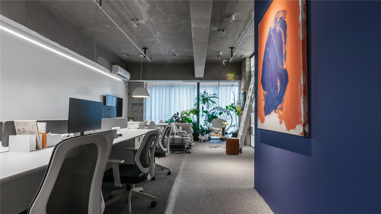 閔行區(qū)30平小型公司辦公室裝修設計-第1張圖片-上海古都建筑設計集團