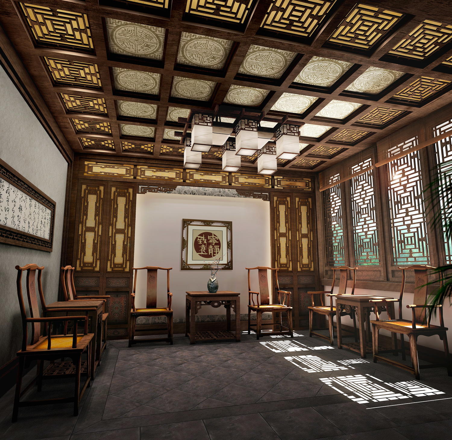 徐匯區(qū)180平辦公室裝修四合院風(fēng)格設(shè)計(jì)-第4張圖片-上海古都建筑設(shè)計(jì)集團(tuán) 徐匯區(qū)180平辦公室裝修四合院風(fēng)格設(shè)計(jì)-第4張圖片-上海古都建筑設(shè)計(jì)集團(tuán)