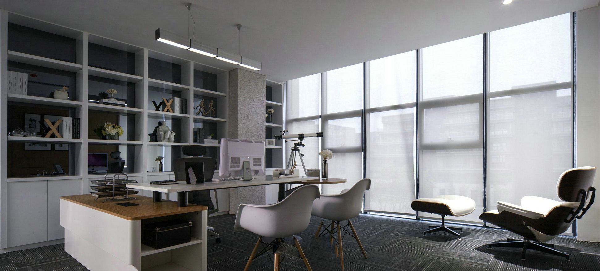 上?，F(xiàn)代時尚風格辦公室裝修設(shè)計-第3張圖片-上海古都建筑設(shè)計集團