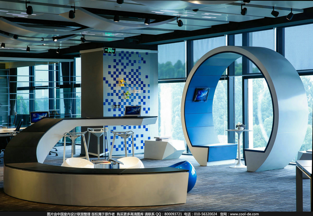 保利科技風(fēng)辦公室裝修設(shè)計-第5張圖片-上海古都建筑設(shè)計集團(tuán)