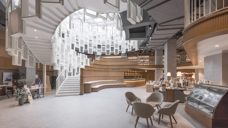 現(xiàn)代風格書店裝修設計-第2張圖片-上海古都建筑設計集團