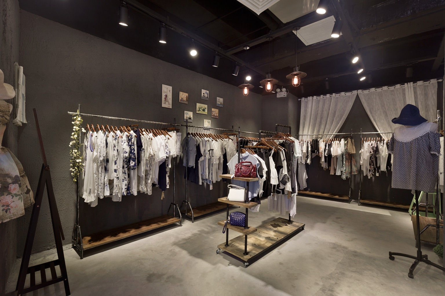 loft風格女裝店裝修設(shè)計-第4張圖片-上海古都建筑設(shè)計集團