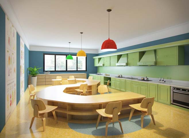 空曠明亮幼兒園裝修設(shè)計-第6張圖片-上海古都建筑設(shè)計集團(tuán)