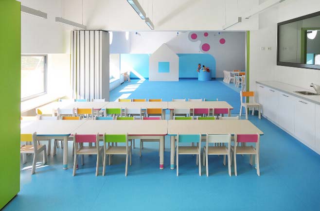 空曠明亮幼兒園裝修設(shè)計-第5張圖片-上海古都建筑設(shè)計集團(tuán)