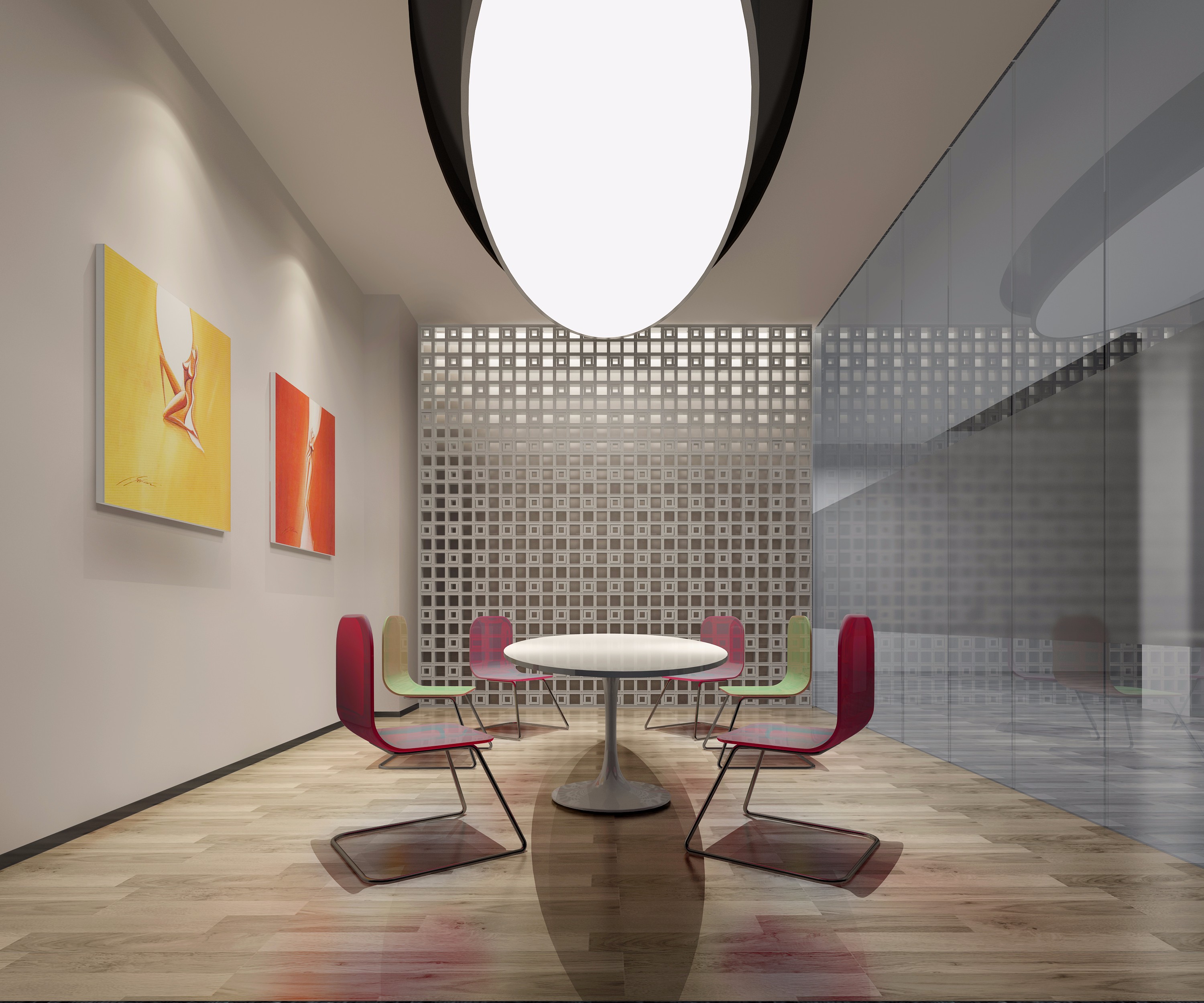 玻璃開(kāi)闊辦公室裝修設(shè)計(jì)-第4張圖片-上海古都建筑設(shè)計(jì)集團(tuán)