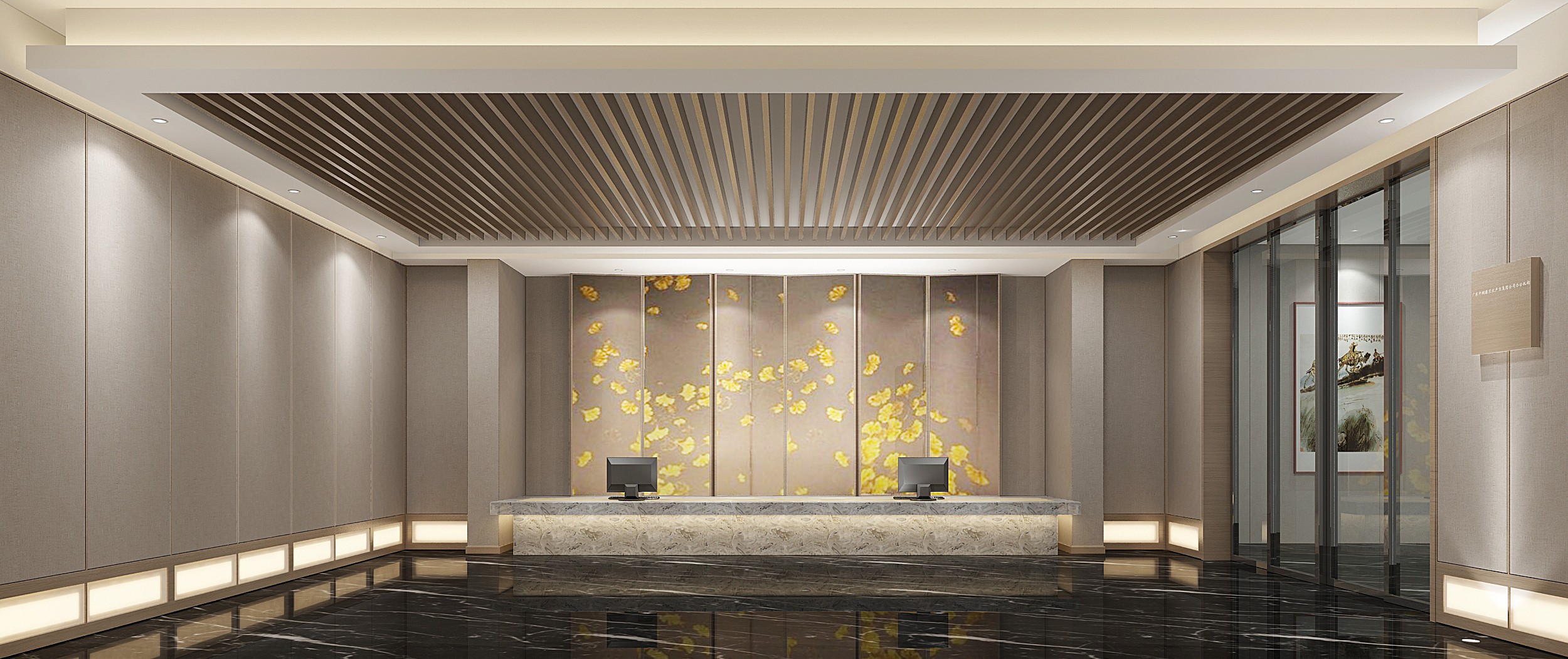 文藝明朗辦公室裝修設(shè)計-第2張圖片-上海古都建筑設(shè)計集團(tuán)