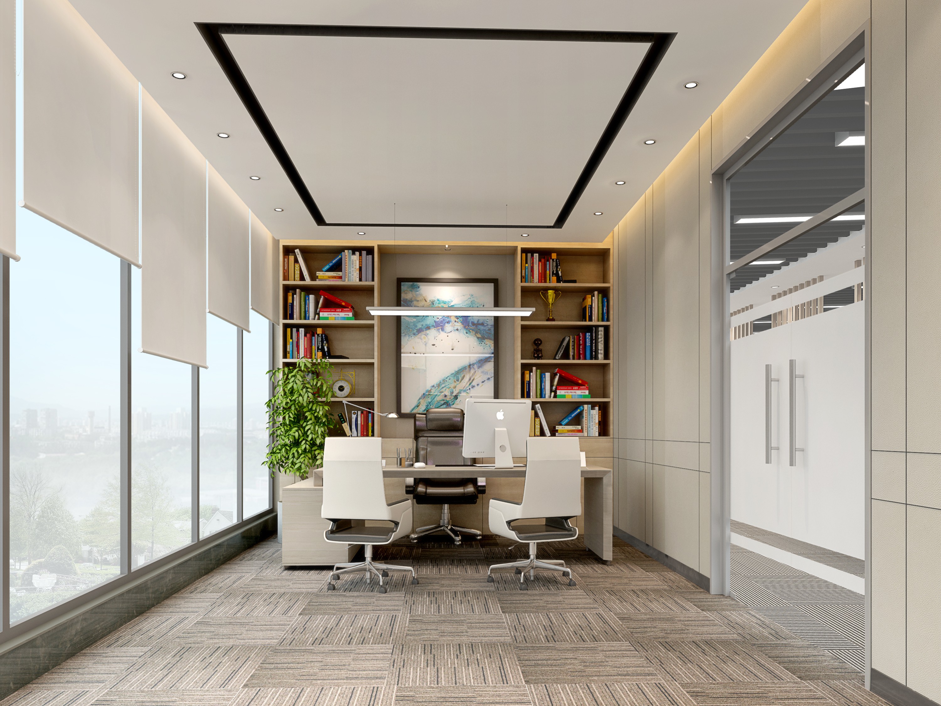 簡約明了辦公室裝修設(shè)計(jì)-第11張圖片-上海古都建筑設(shè)計(jì)集團(tuán)