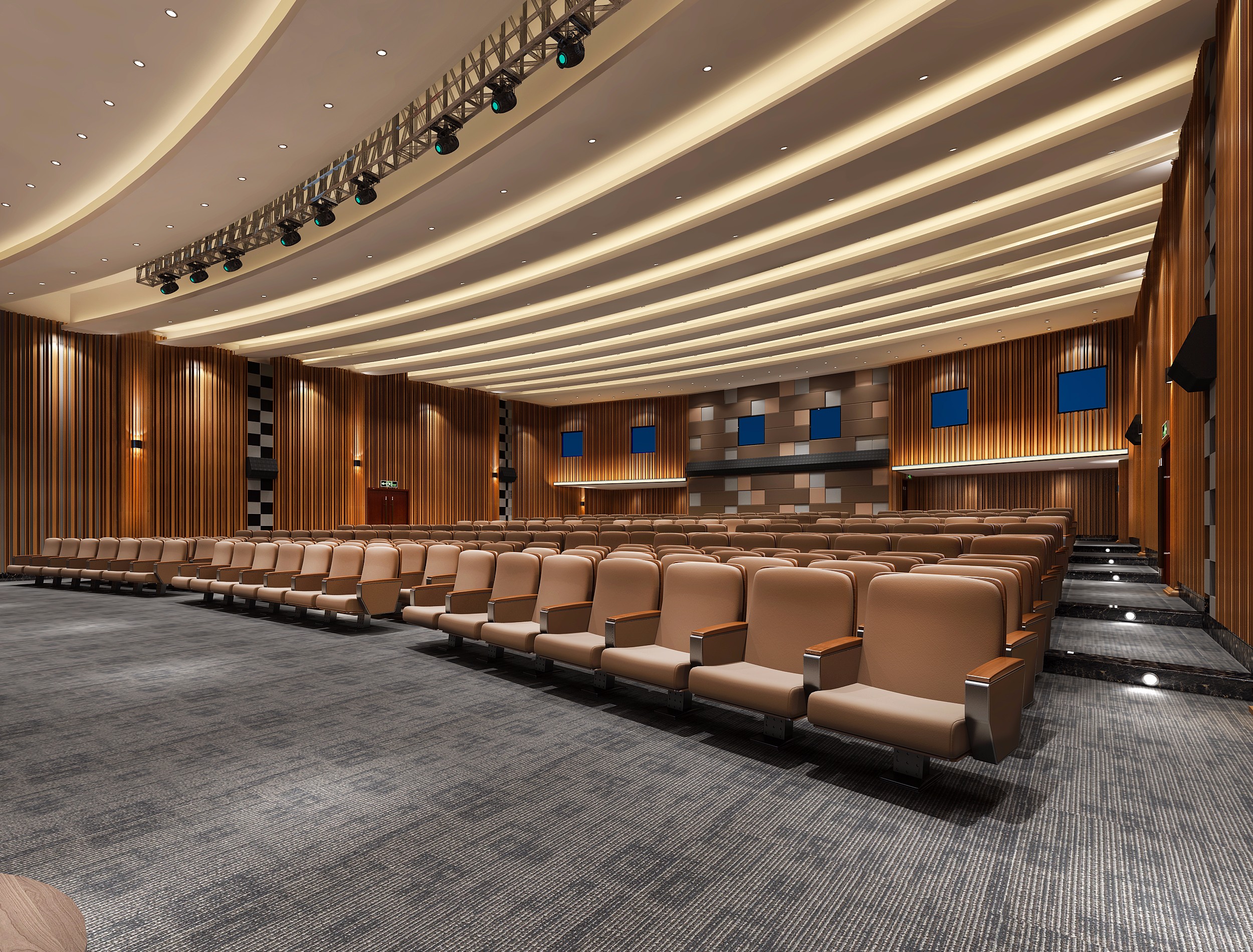 200平大型報告廳裝修設計-第3張圖片-上海古都建筑設計集團