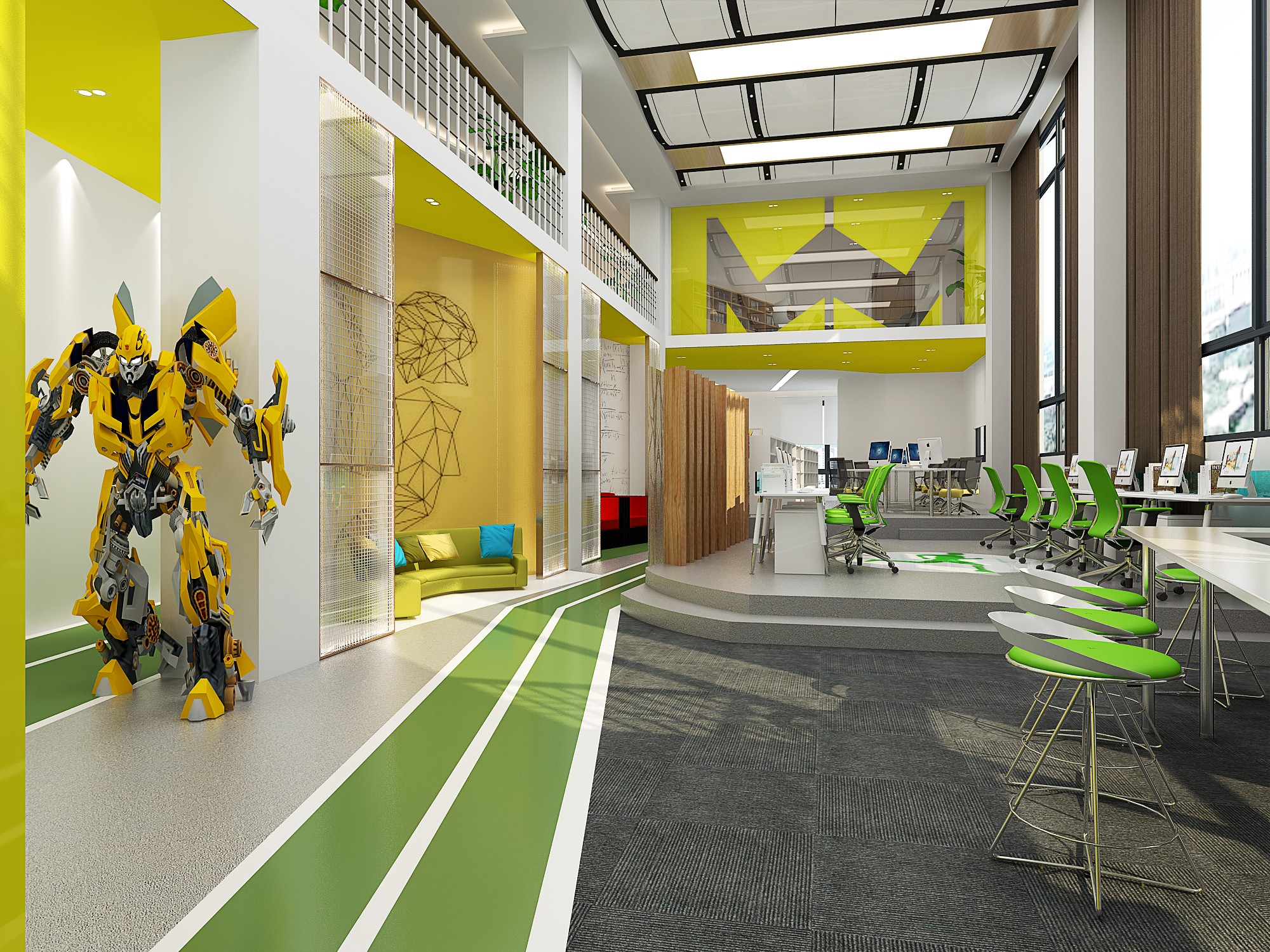 大黃蜂風(fēng)格辦公室裝修設(shè)計-第6張圖片-上海古都建筑設(shè)計集團(tuán) 大黃蜂風(fēng)格辦公室裝修設(shè)計-第6張圖片-上海古都建筑設(shè)計集團(tuán)