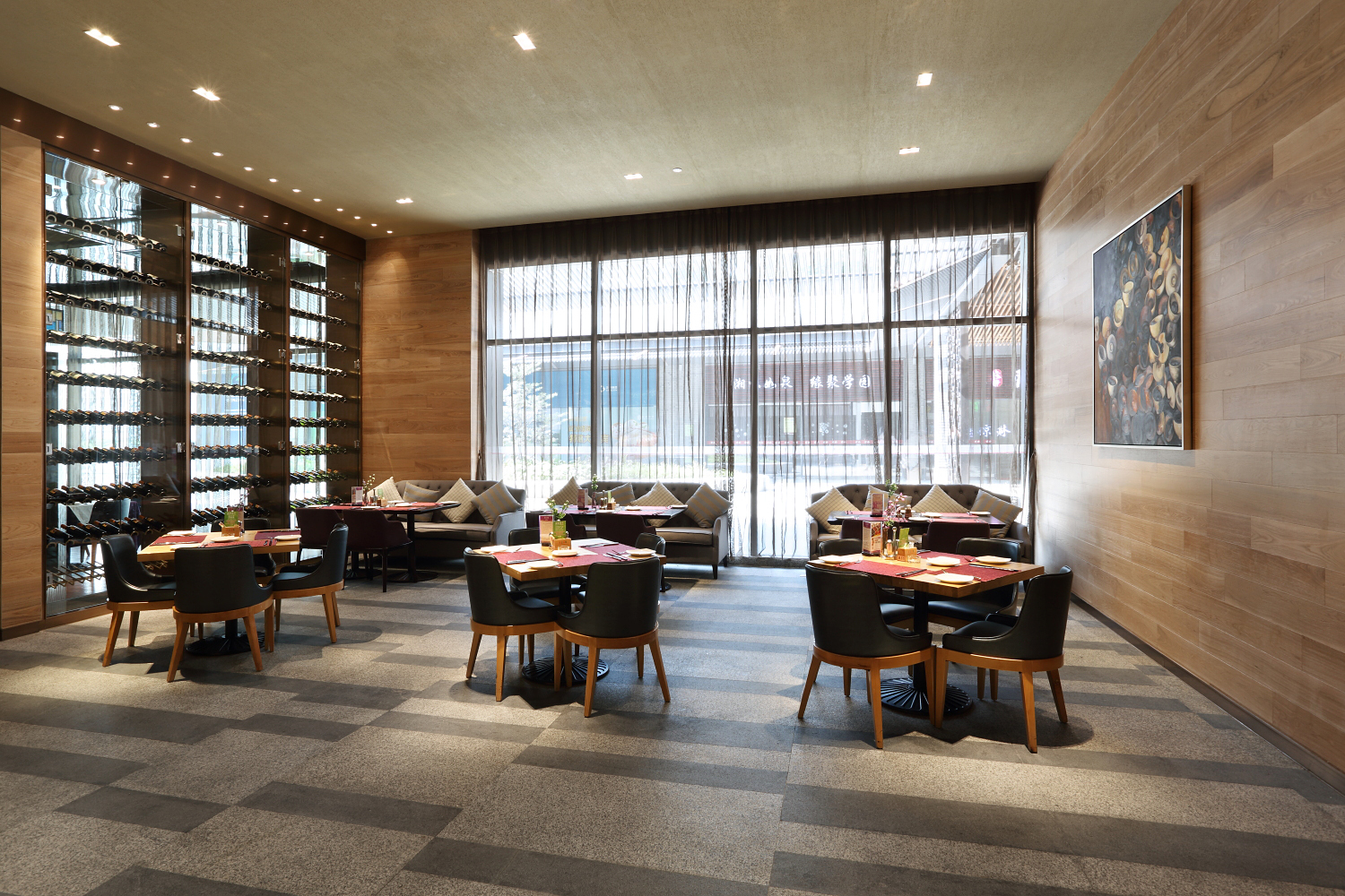 高檔自助餐廳裝修設(shè)計-第2張圖片-上海古都建筑設(shè)計集團(tuán)