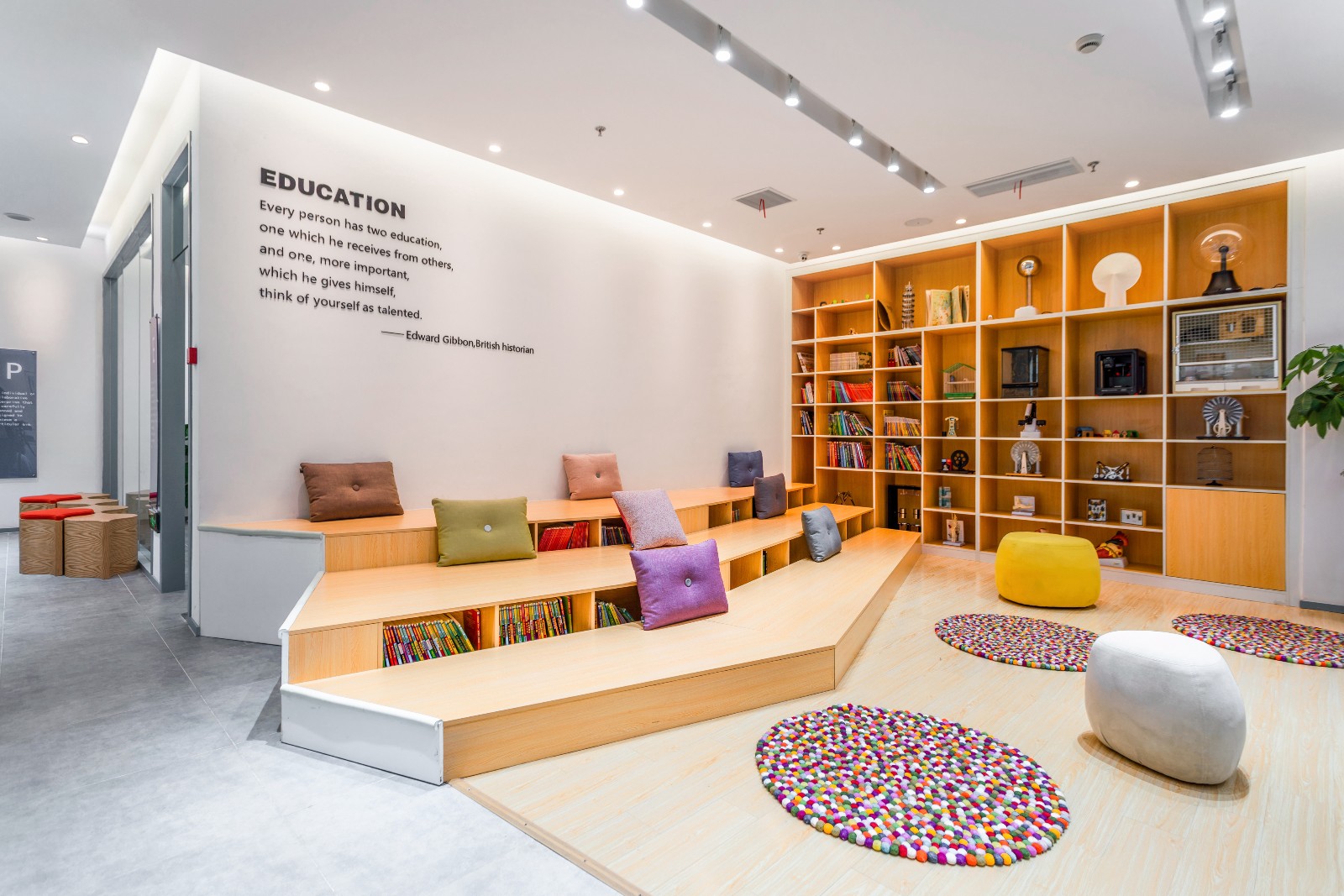 簡約英語教育機構裝修設計-第3張圖片-上海古都建筑設計集團