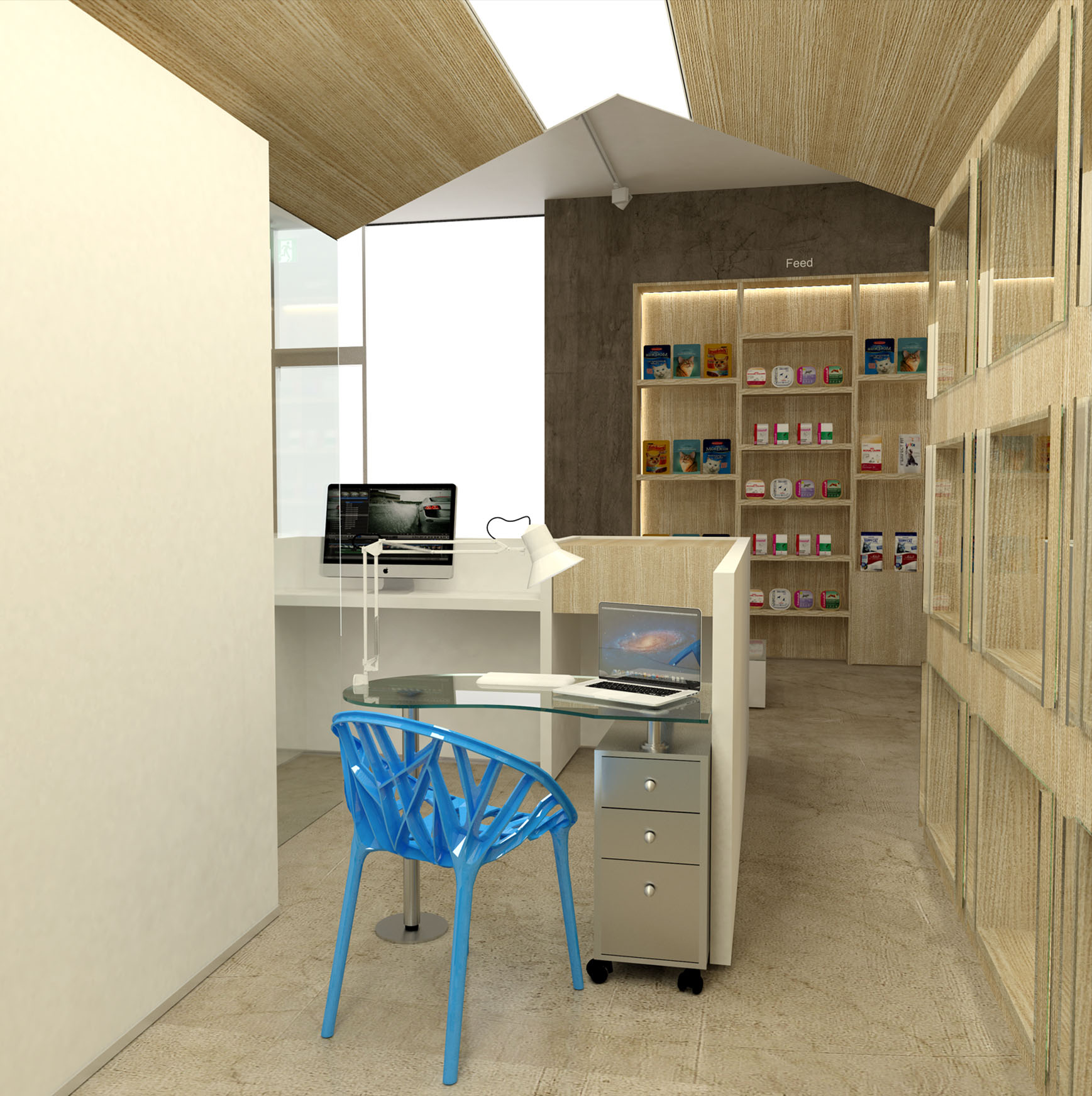 簡約風格寵物一體店裝修設計-第5張圖片-上海古都建筑設計集團