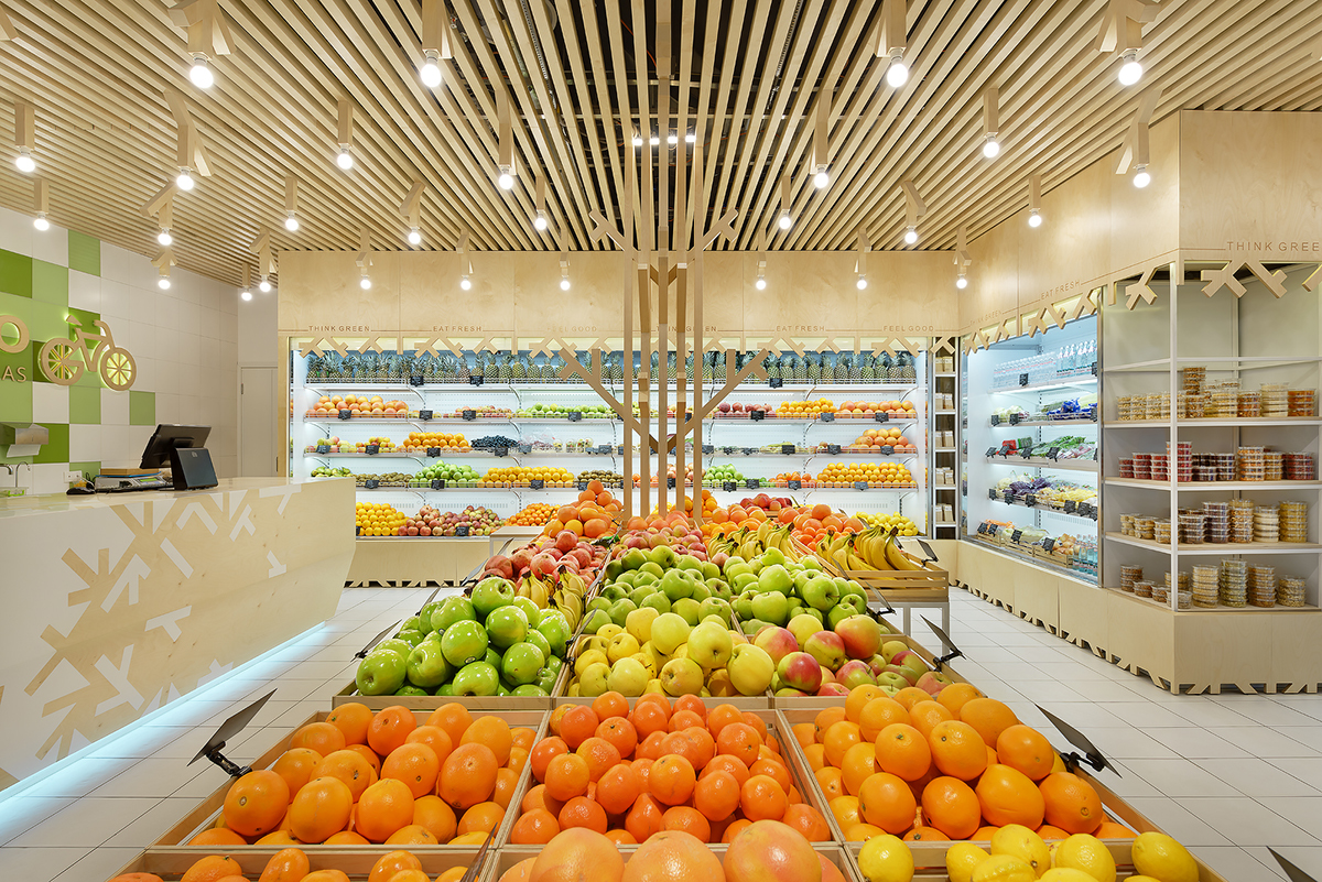 現(xiàn)代簡約水果店裝修設(shè)計-第1張圖片-上海古都建筑設(shè)計集團(tuán)