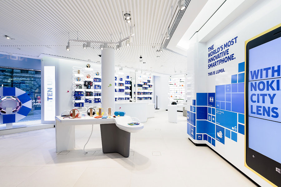 純白簡約風手機店裝修設計-第2張圖片-上海古都建筑設計集團