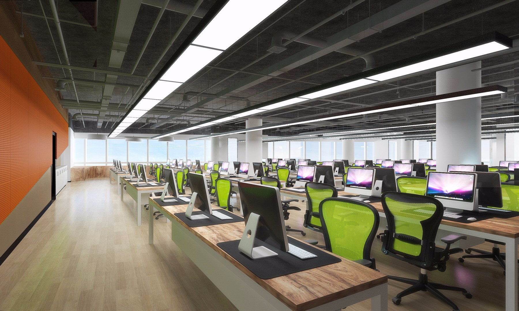 普陀區(qū)現(xiàn)代科技風(fēng)格辦公室裝修設(shè)計-第2張圖片-上海古都建筑設(shè)計集團(tuán)