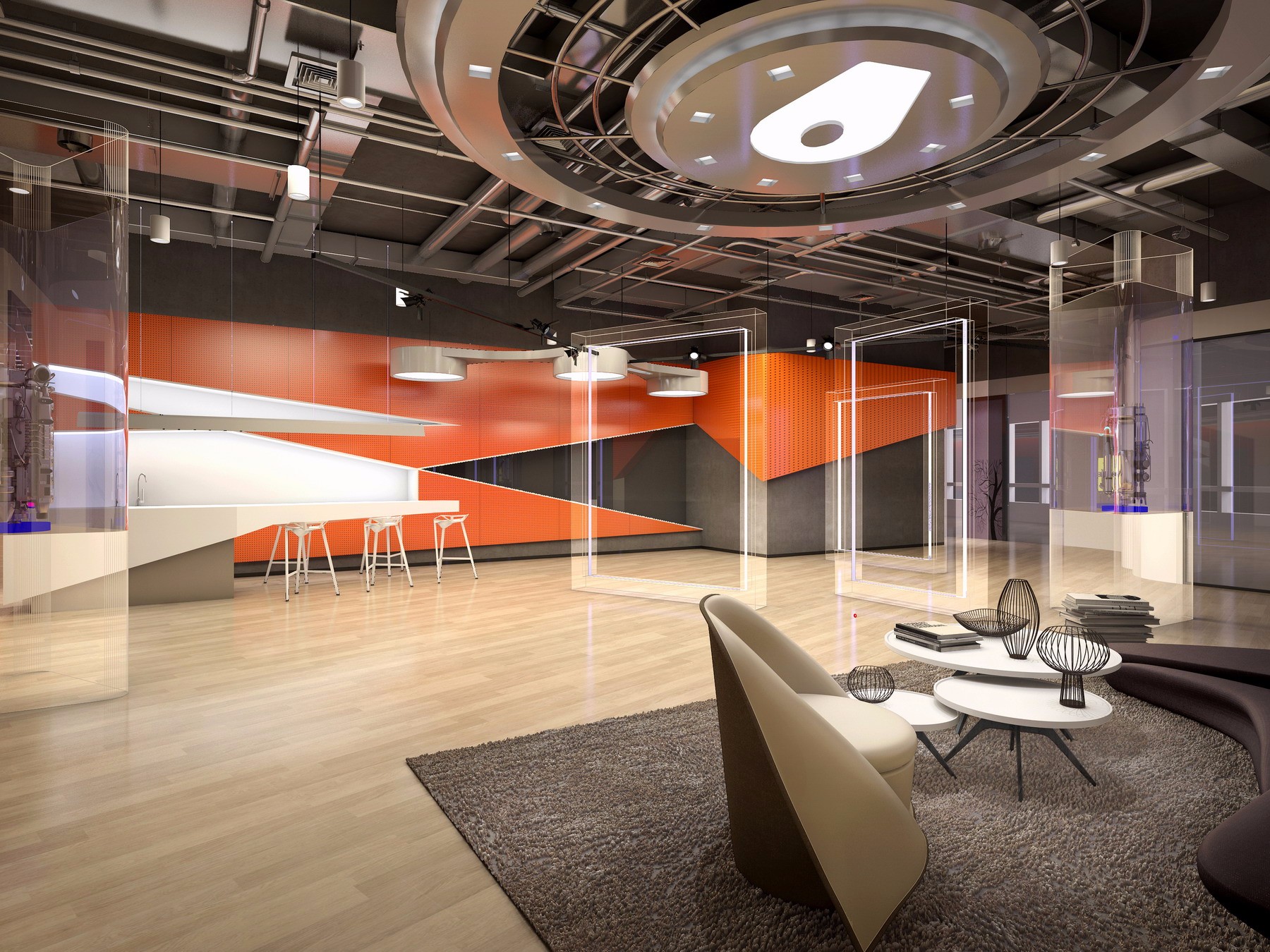 普陀區(qū)現(xiàn)代科技風(fēng)格辦公室裝修設(shè)計-第7張圖片-上海古都建筑設(shè)計集團(tuán)