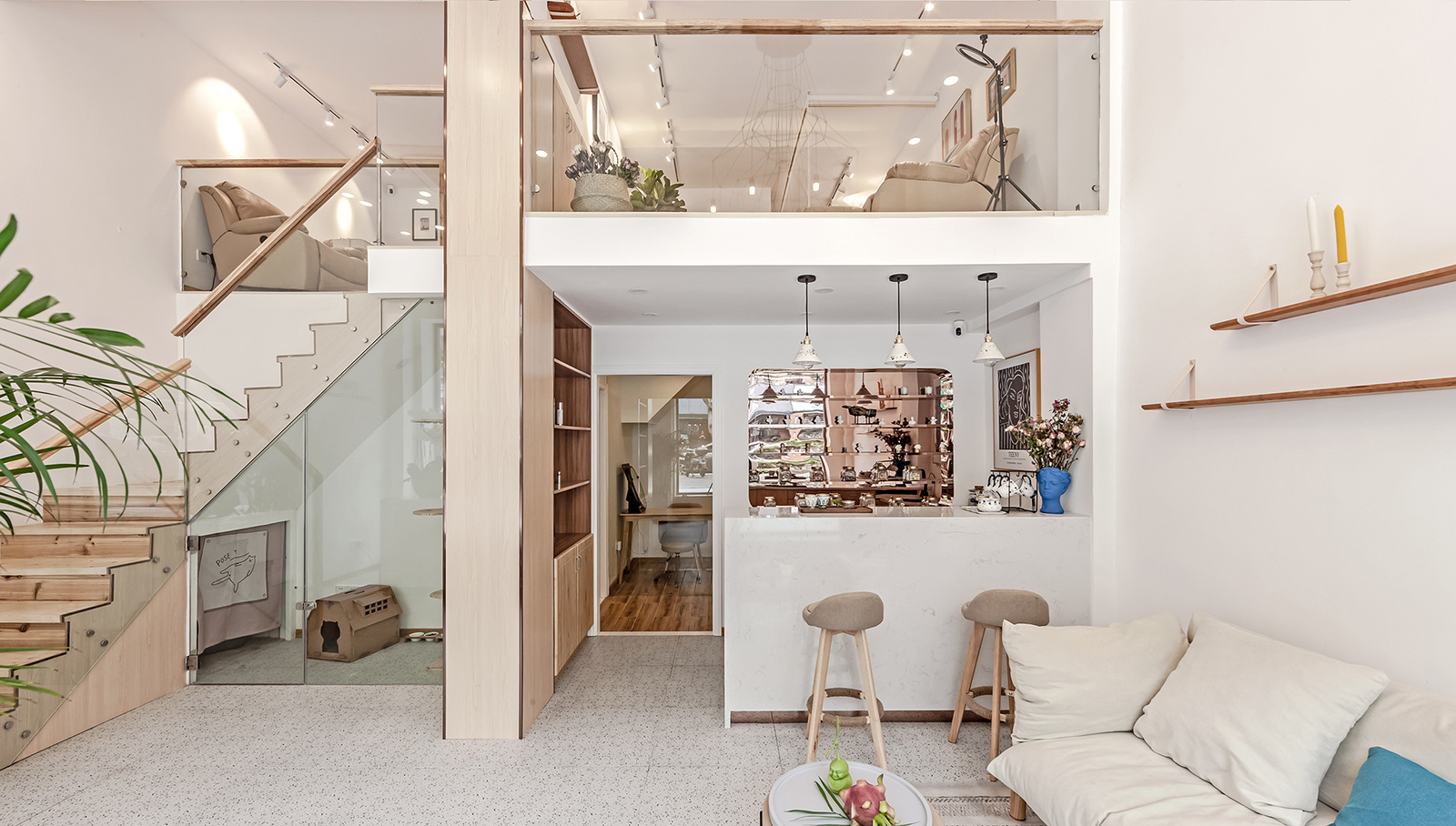 日式簡約美容院裝修設計-第3張圖片-上海古都建筑設計集團 日式簡約美容院裝修設計-第3張圖片-上海古都建筑設計集團