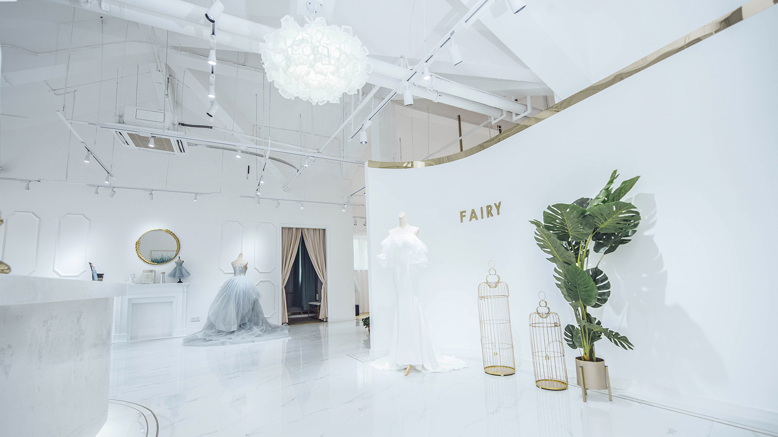 輕奢風(fēng)格婚紗店裝修設(shè)計-第5張圖片-上海古都建筑設(shè)計集團(tuán)