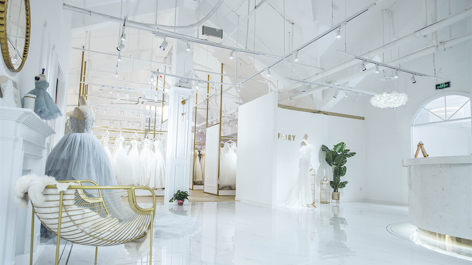 輕奢風(fēng)格婚紗店裝修設(shè)計-第6張圖片-上海古都建筑設(shè)計集團(tuán)