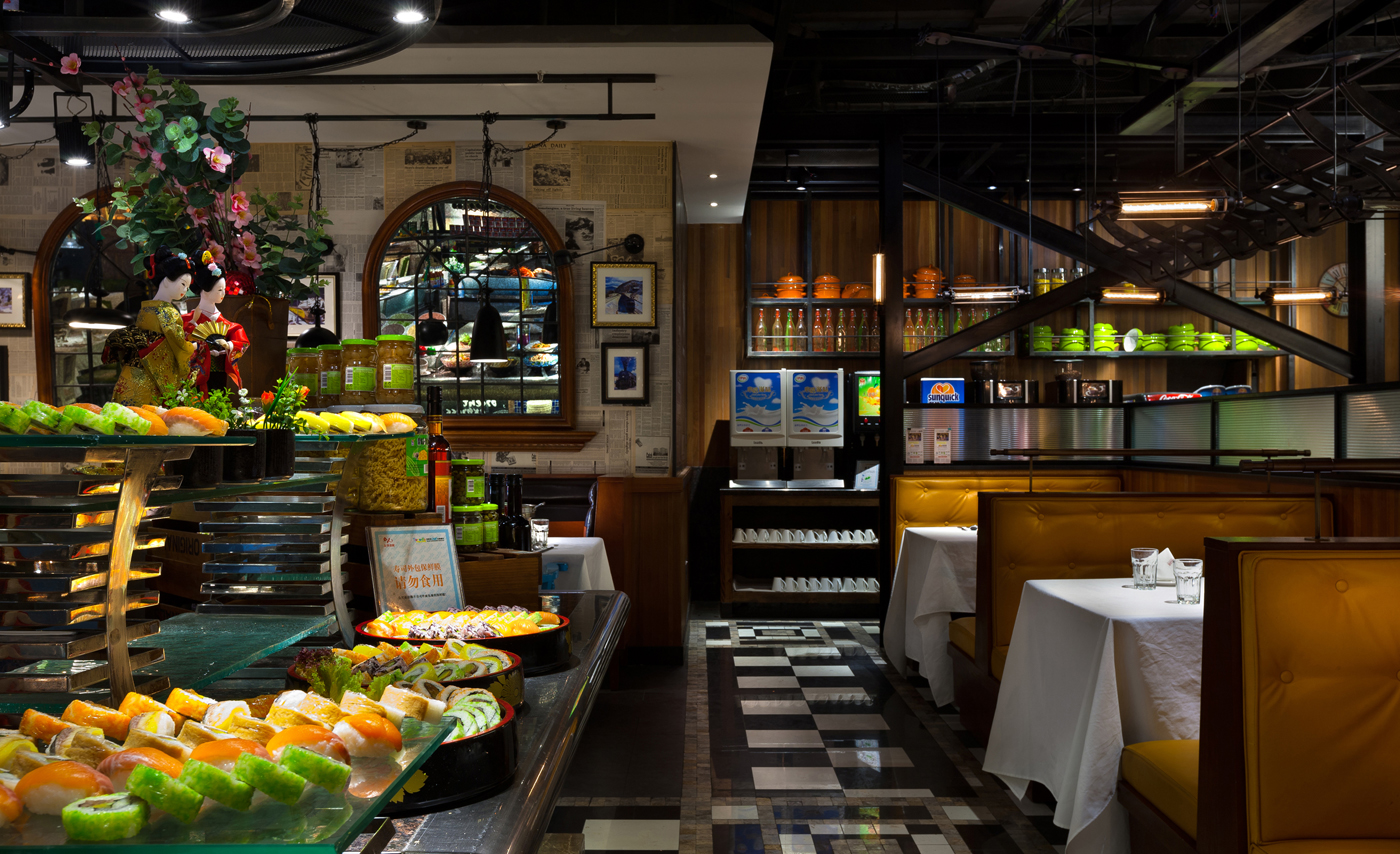 高檔海鮮自助餐廳裝修設(shè)計(jì)-第6張圖片-上海古都建筑設(shè)計(jì)集團(tuán)