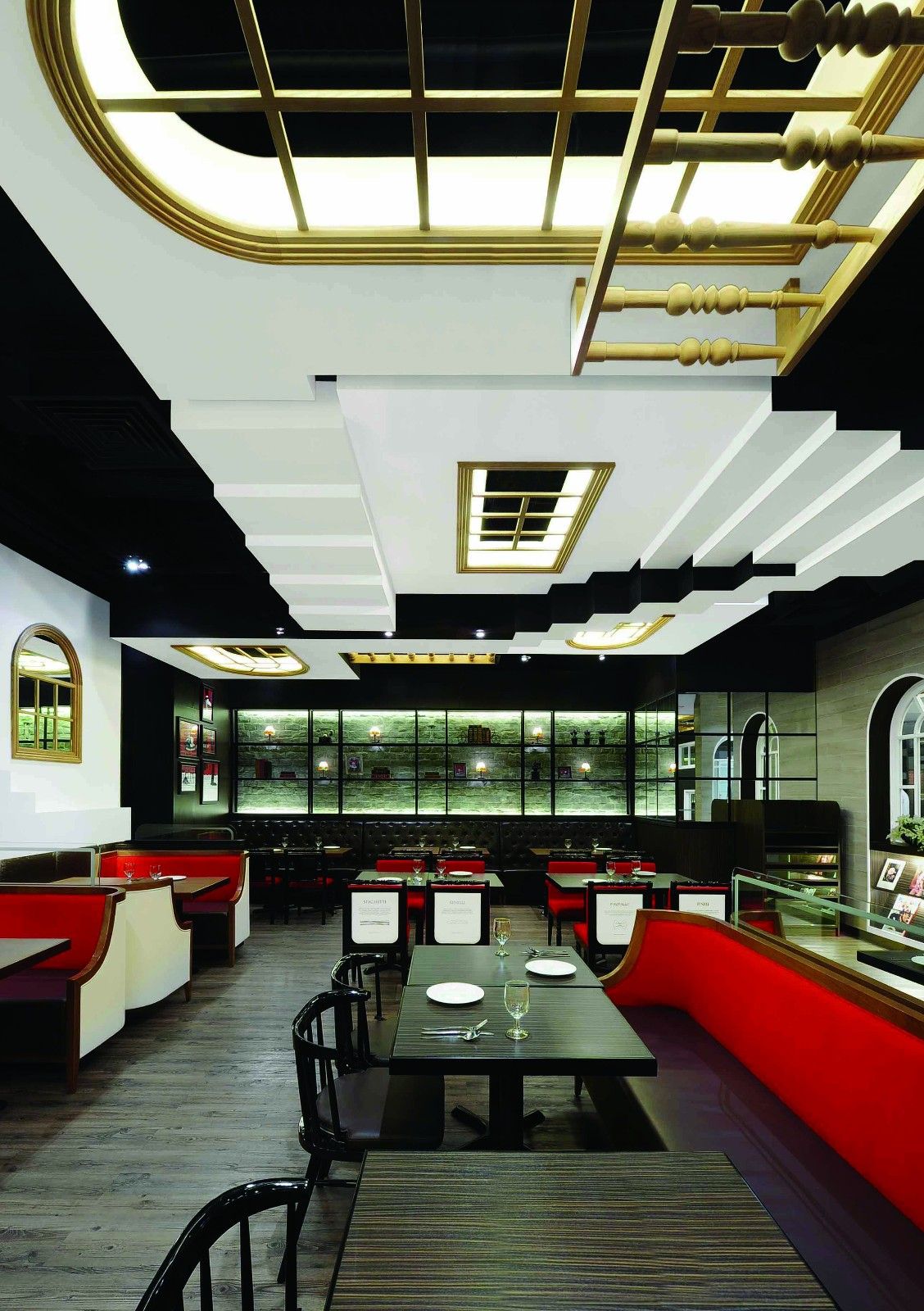 浦東新區(qū)法式時尚餐廳裝修設計-第5張圖片-上海古都建筑設計集團