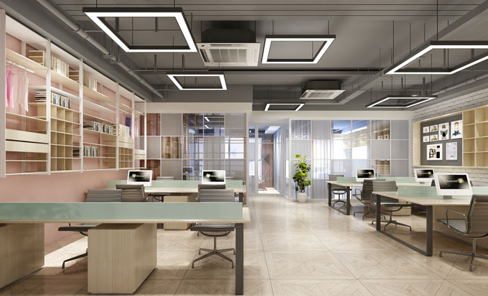 服裝貿(mào)易公司辦公室裝修設(shè)計-第2張圖片-上海古都建筑設(shè)計集團