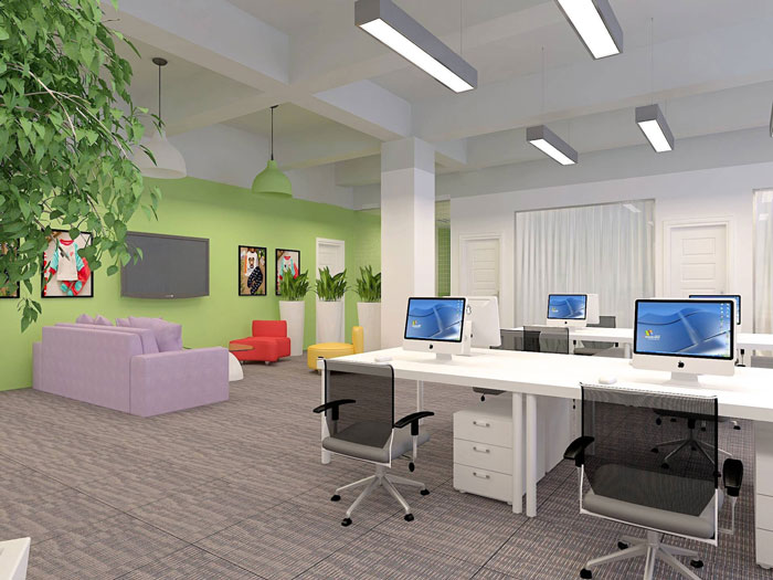 服裝貿(mào)易公司辦公室裝修設(shè)計-第3張圖片-上海古都建筑設(shè)計集團