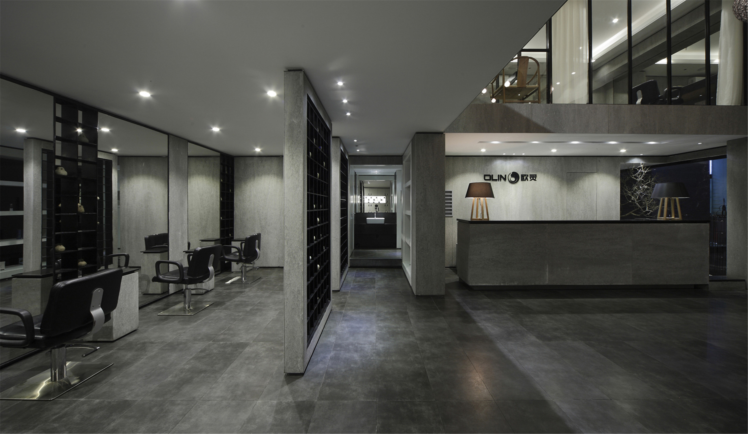 復式風格理發(fā)店裝修設(shè)計-第2張圖片-上海古都建筑設(shè)計集團 復式風格理發(fā)店裝修設(shè)計-第2張圖片-上海古都建筑設(shè)計集團