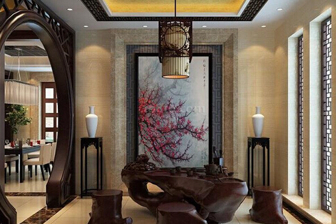 小型茶樓設(shè)計裝修效果-第2張圖片-上海古都建筑設(shè)計集團