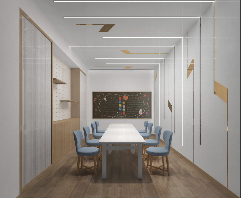 220平米教育培訓(xùn)機(jī)構(gòu)設(shè)計布局圖-第2張圖片-上海古都建筑設(shè)計集團(tuán)