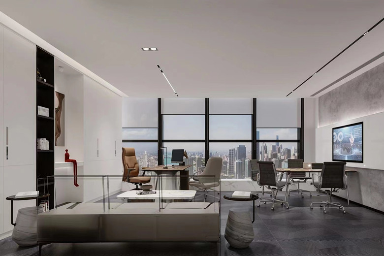 1100平現(xiàn)代風格科技公司辦公空間設計-第2張圖片-上海古都建筑設計集團